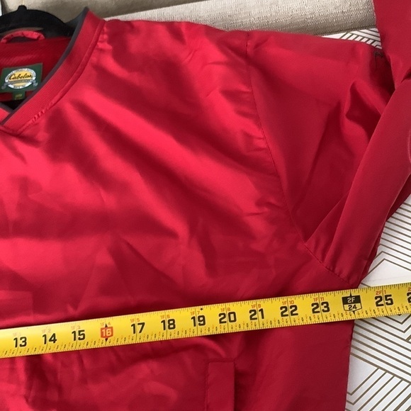 Cabela's Red Pullover Lightweight Sweater Size M  #265 - Picture 9 of 12
